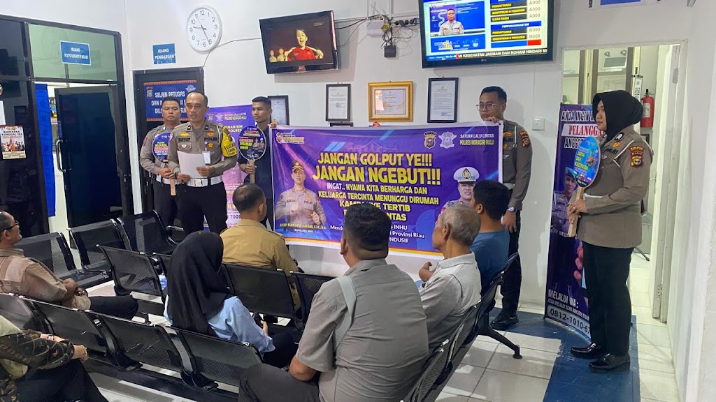 Satlantas Polres Inhu: Jangan Golput, Jangan Ngebut