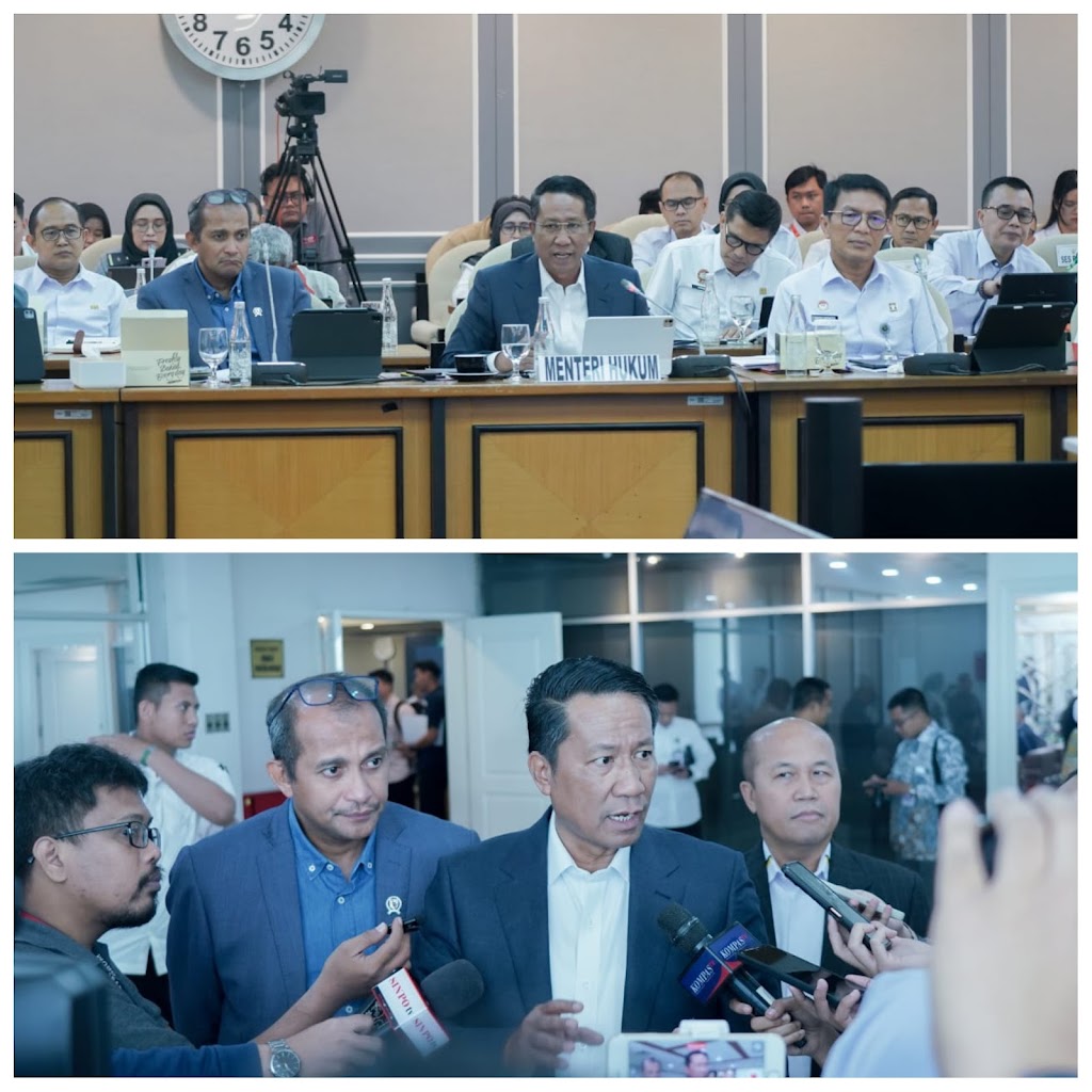 Raker Perdana dengan Komisi XIII DPR RI, Supratman Bahas Fokus Kerja Kementerian Hukum