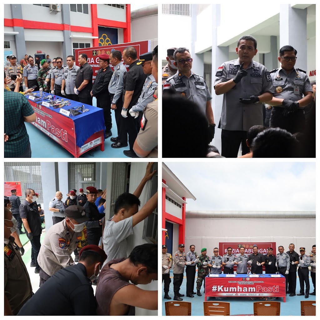 Kanwil Kemenkumham Riau Lakukan Razia dan Tes Urine di Lapas Narkotika Rumbai, Gandeng TNI, Polri dan BNN serta Ditjen Pemasyarakatan